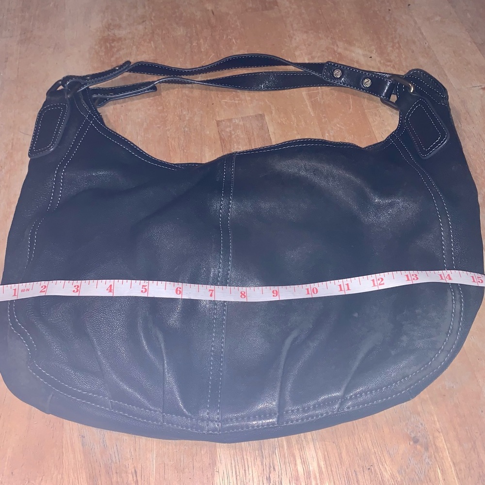 Nannini soft leather black bag